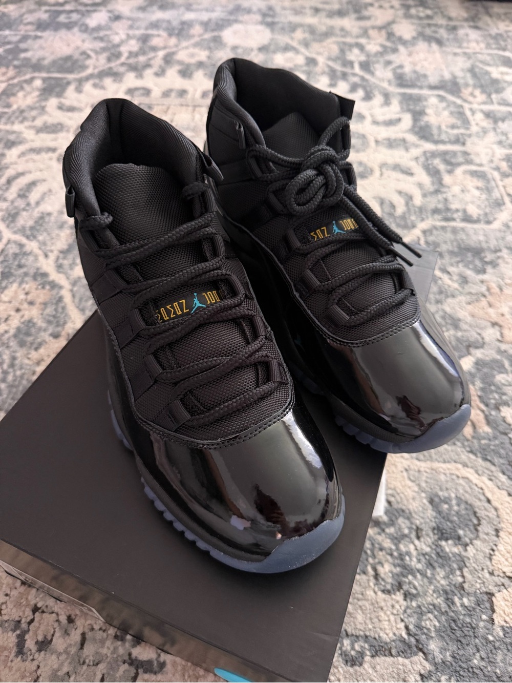 Air Jordan 11 Retro Black-Gamma Blue